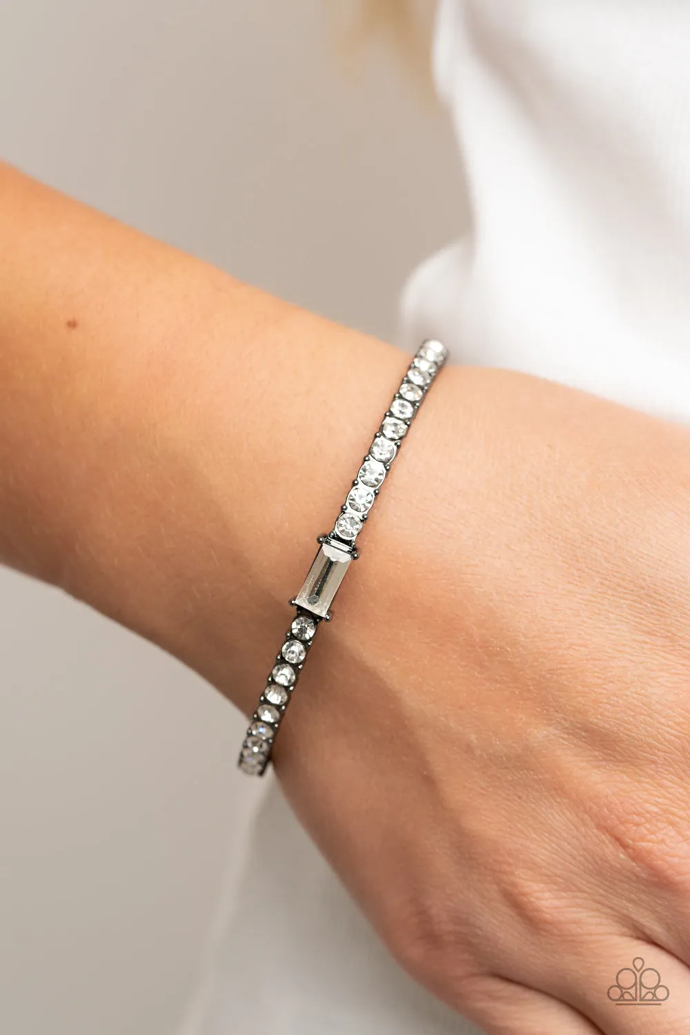 Party Crashing Couture - Black Bracelet