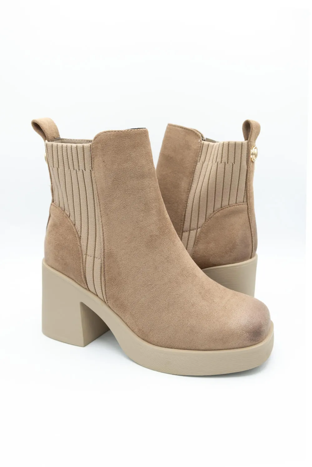 Pierre Dumas Garnet Booties for Women in Taupe | 89327-434 TAUPE