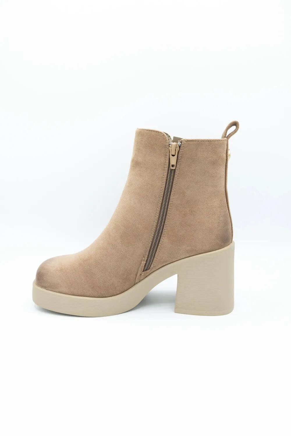 Pierre Dumas Garnet Booties for Women in Taupe | 89327-434 TAUPE