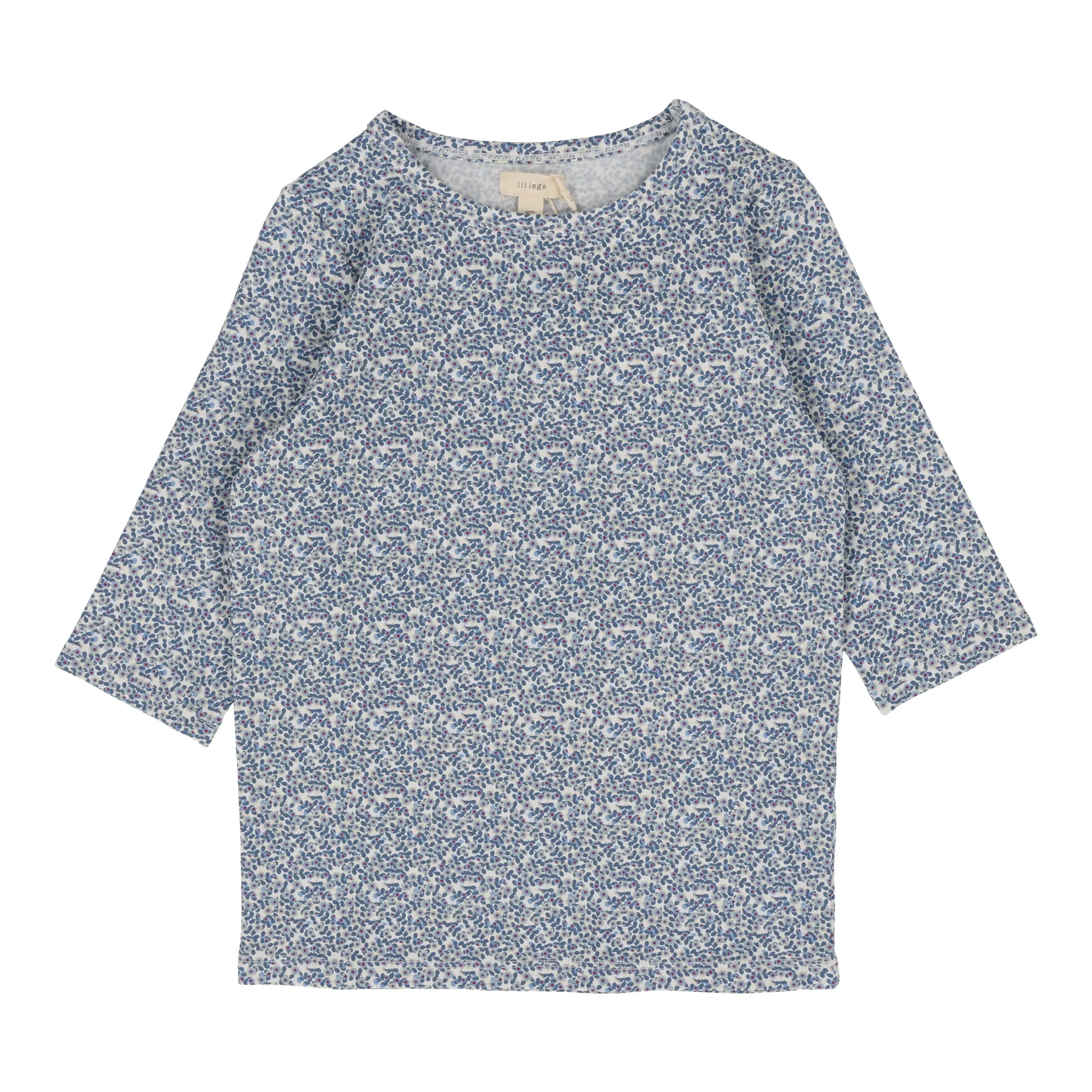 Poppy Floral Tee Three Quarter Sleeve