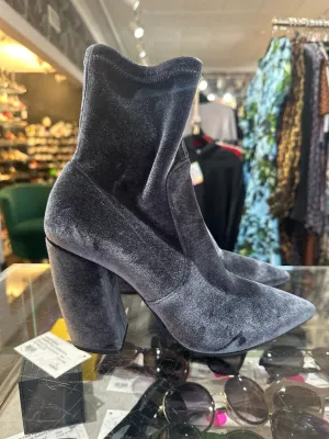 Prada Pointed Toe Velour Stretch Side Zip Booty