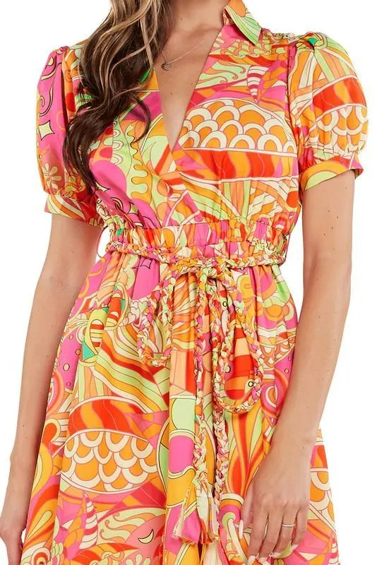 PRINTED MAXI DRESS