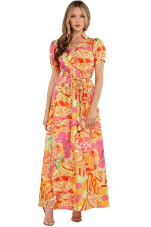 PRINTED MAXI DRESS