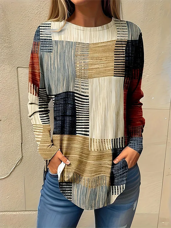 Printed Round-Neck Tee
