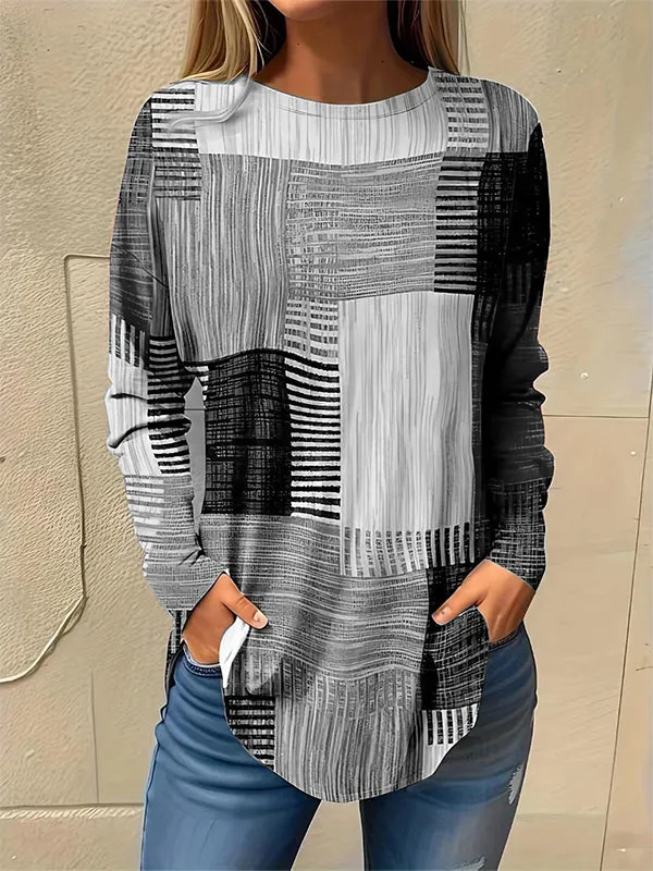 Printed Round-Neck Tee