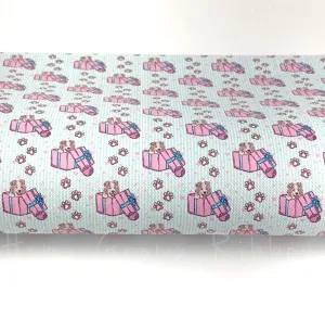 Puppy Present Synthetic Leather Sheets USDR