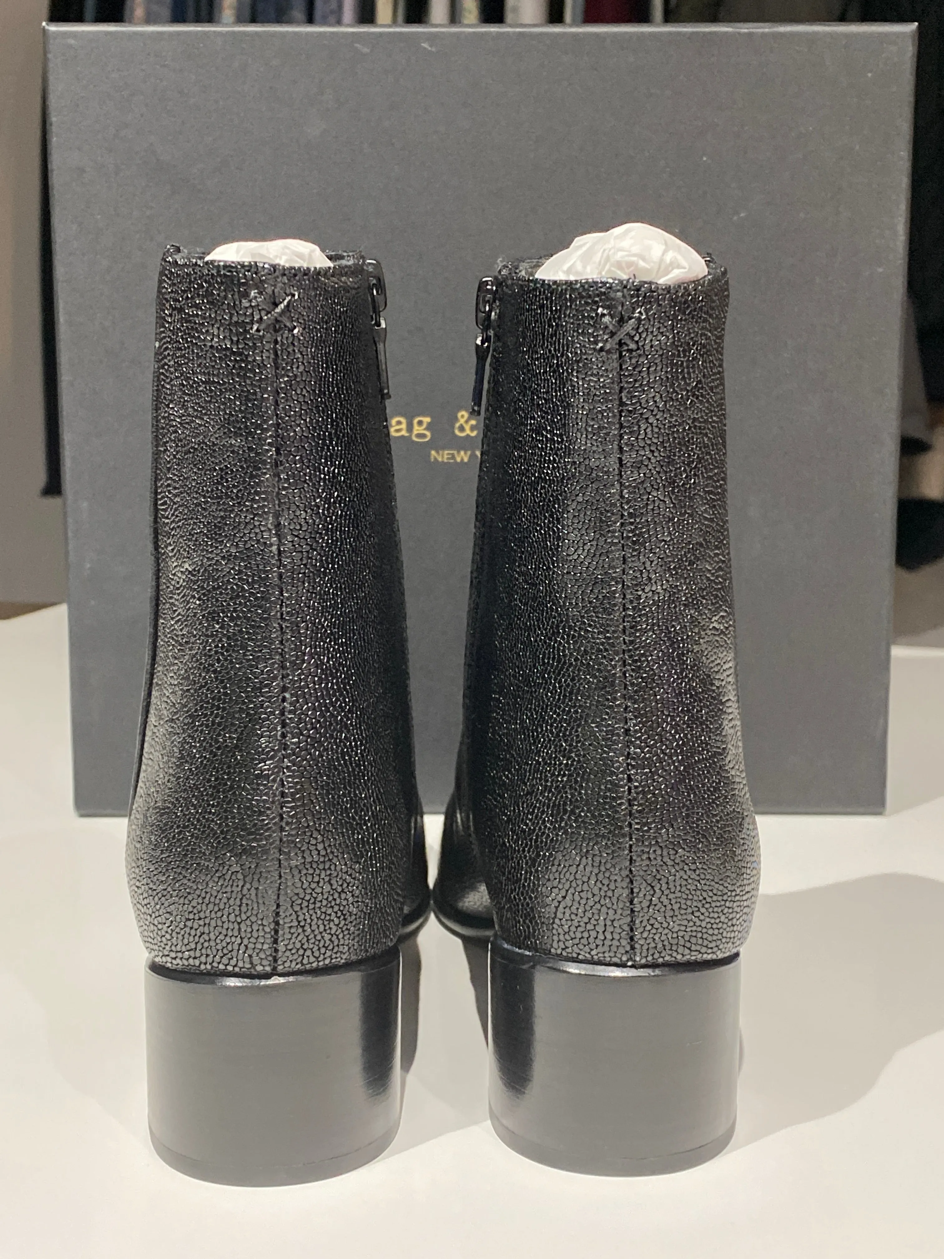 Rag and Bone Black Aslen Mid Boot