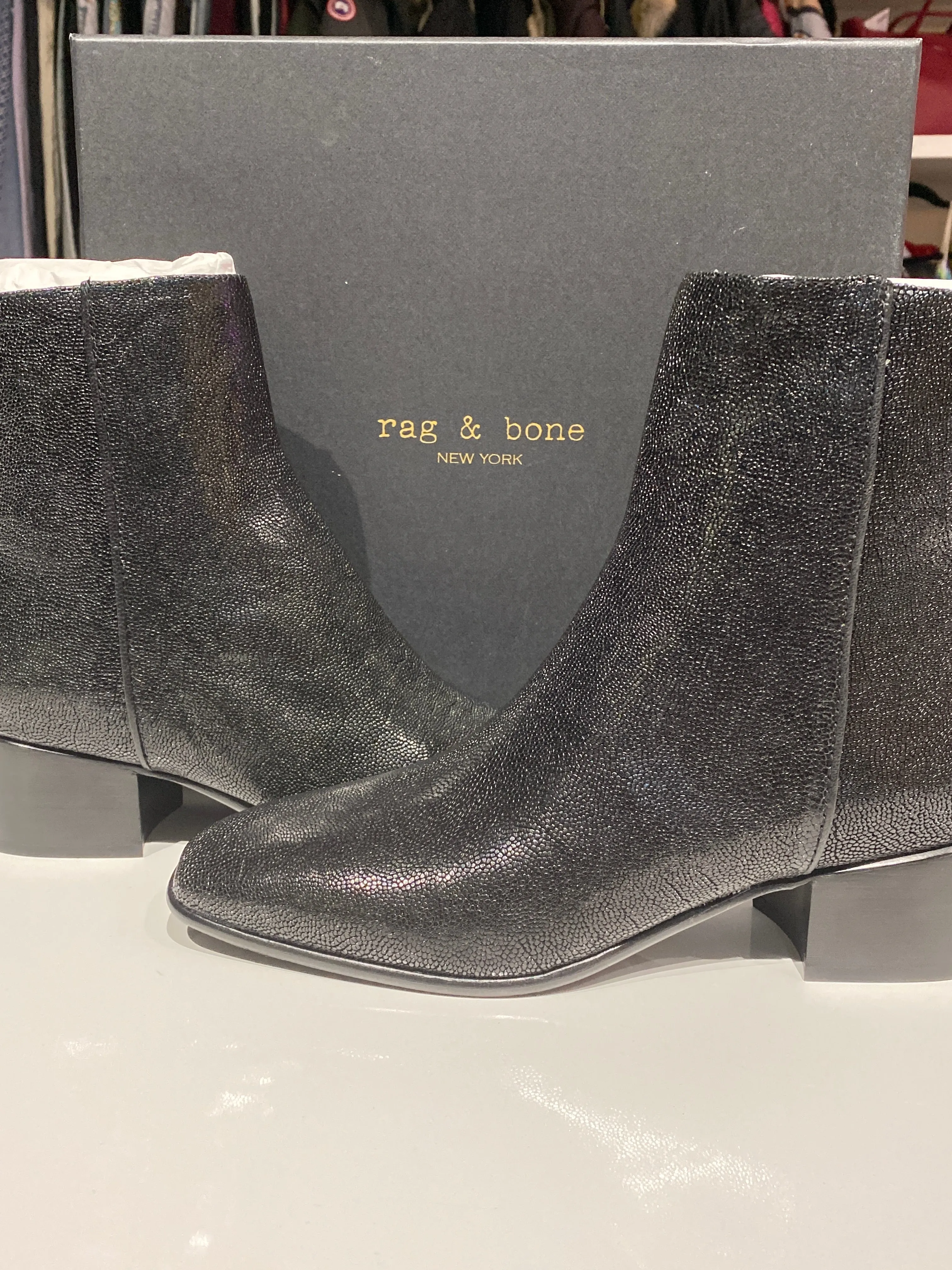 Rag and Bone Black Aslen Mid Boot
