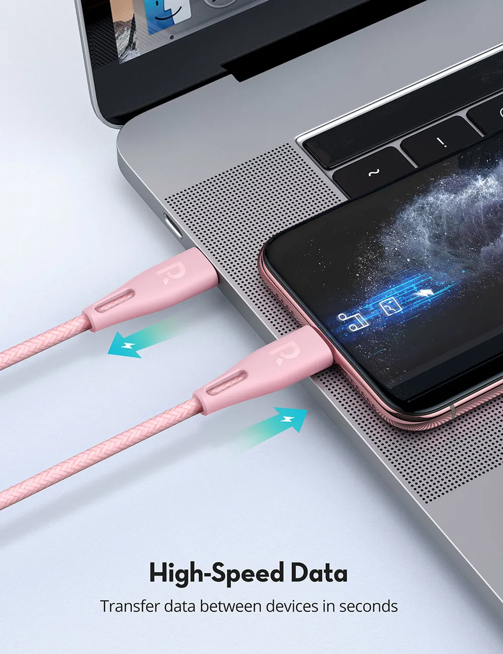 RAVPower - C-Lightning Cable Pink