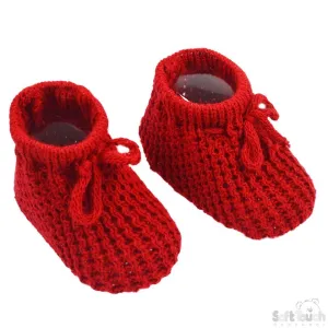 Red Acrylic Baby Bootees S401-R
