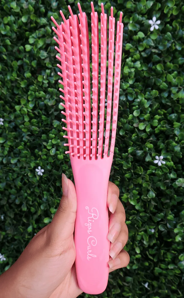 Rizos Curls -  Brosse flexible démêlante "rose" - 15g