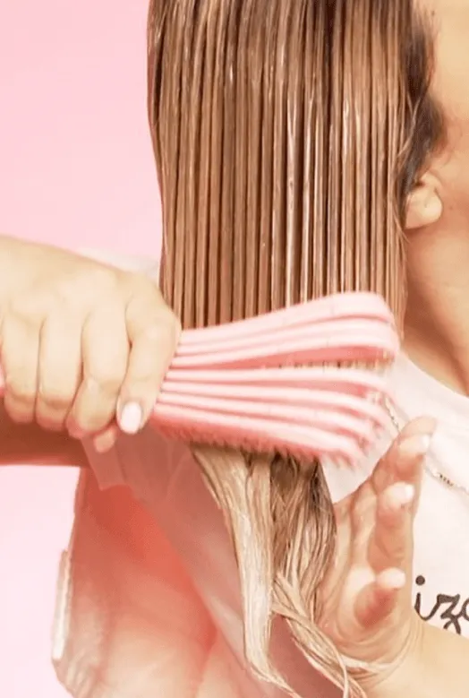 Rizos Curls -  Brosse flexible démêlante "rose" - 15g
