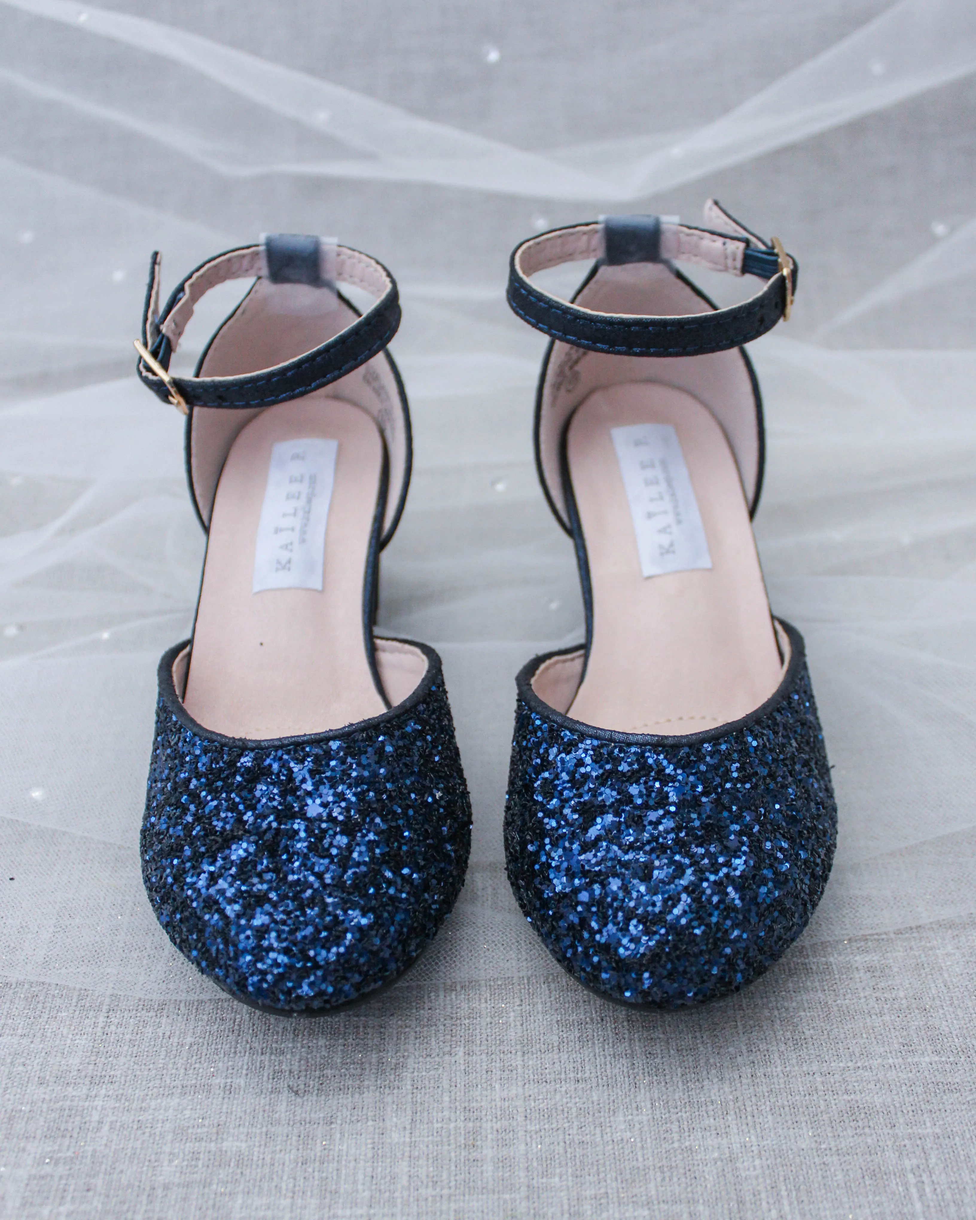 Rock Glitter Block Heel for Girls