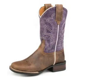 Roper Boots Kids Monterey Brown Purple