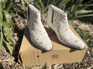 Roper Boots Womens Rowdy Cream/Tan Hair on