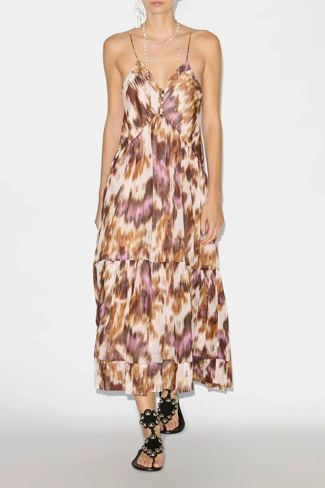 Sabba Dress | Ecru-Ochre