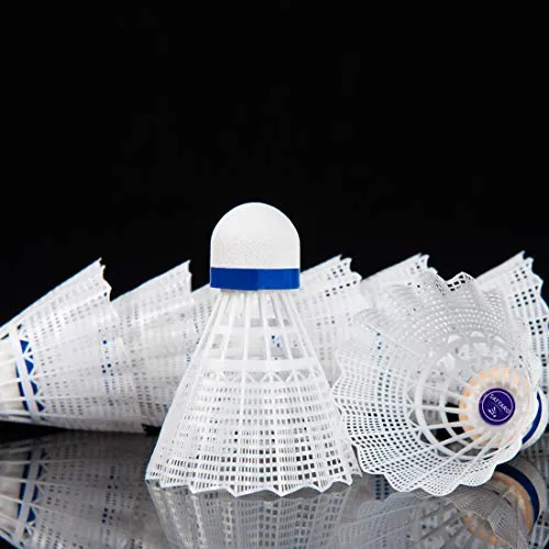 SATTARO 12 Pack Badminton Shuttlecocks High Speed Nylon Badminton Birdies Training for Indoor and Outdoor Sturdy