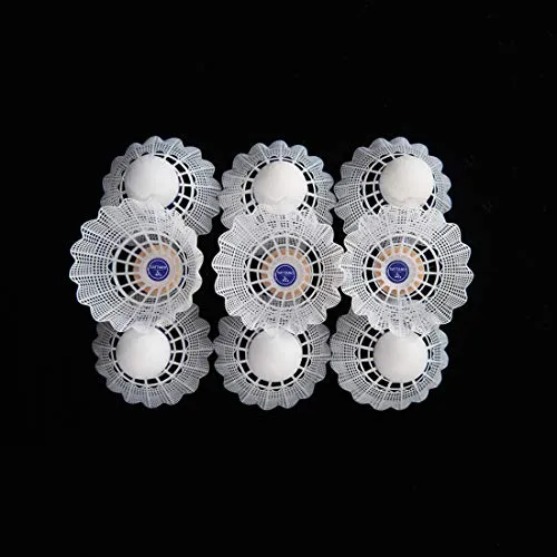 SATTARO 12 Pack Badminton Shuttlecocks High Speed Nylon Badminton Birdies Training for Indoor and Outdoor Sturdy
