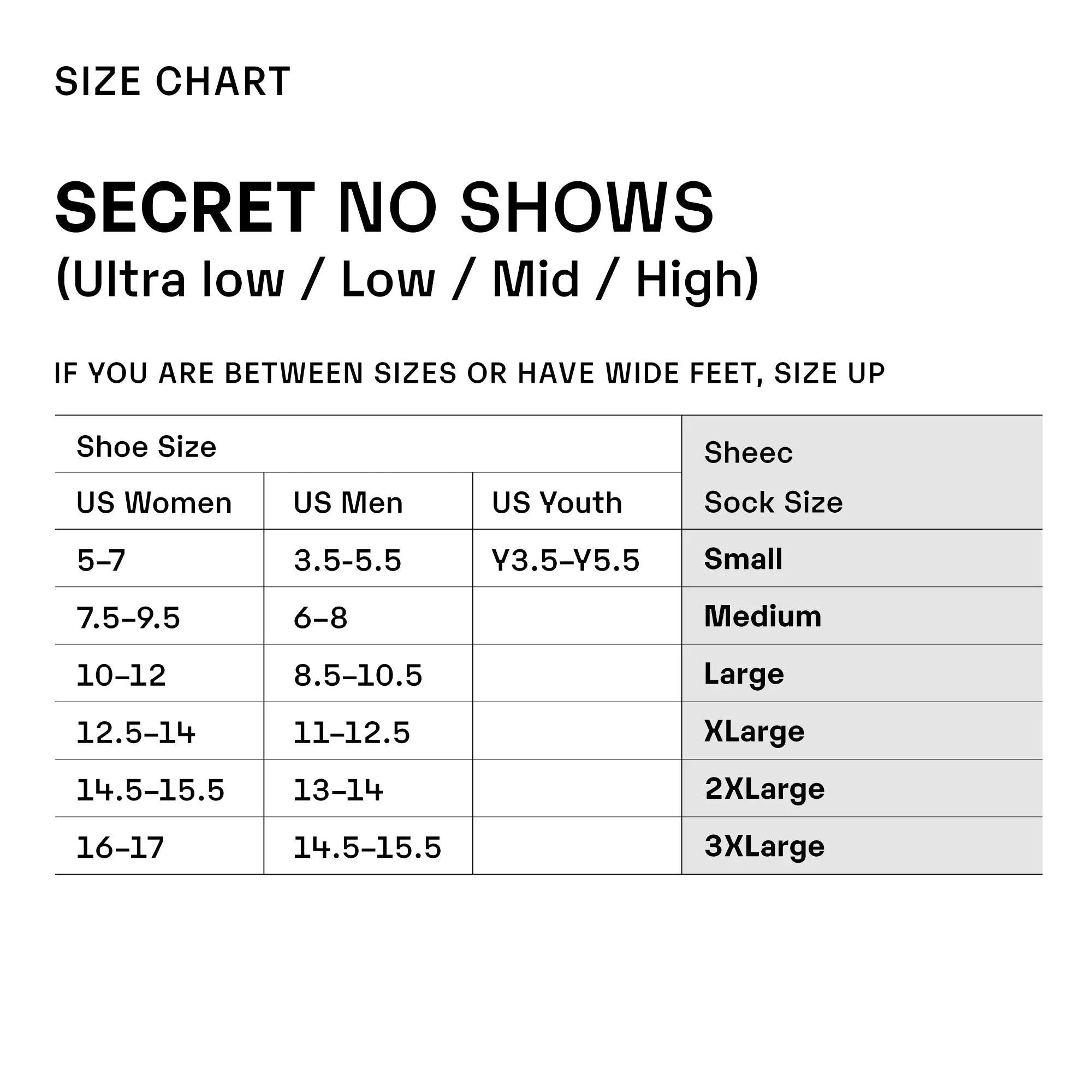 Secret High Cut 4 Pair Pack / Combo