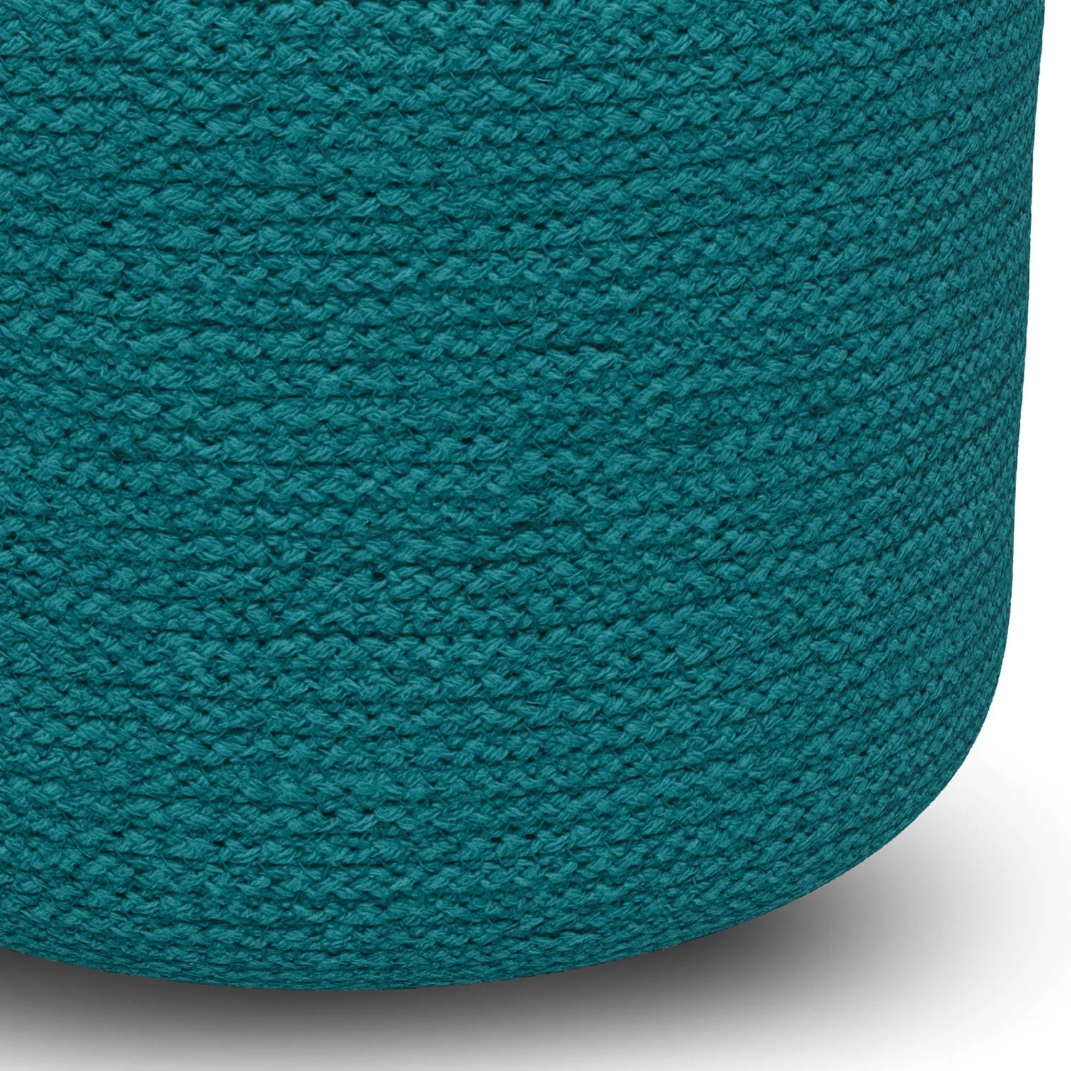 Serena Round Braided Pouf