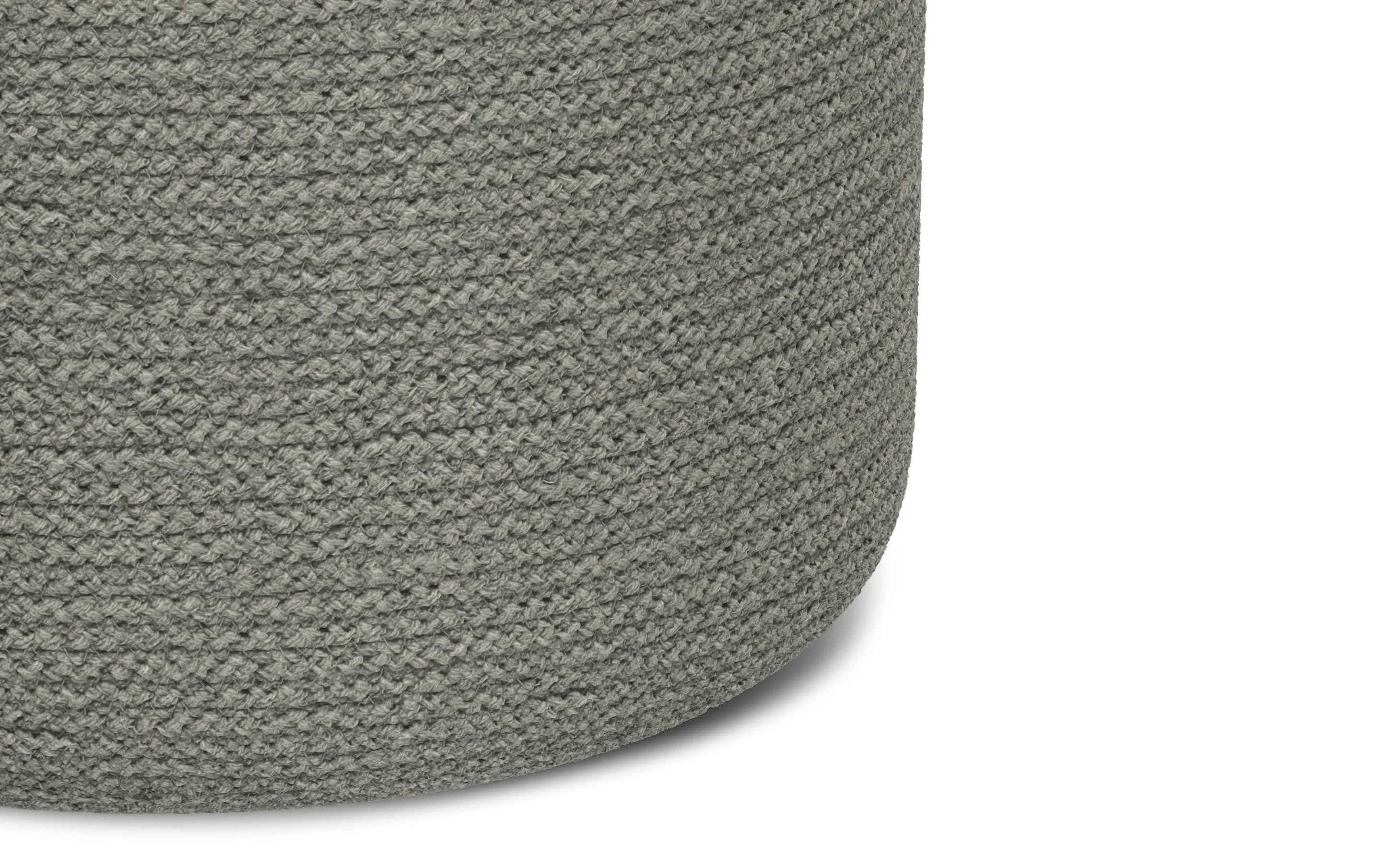 Serena Round Braided Pouf