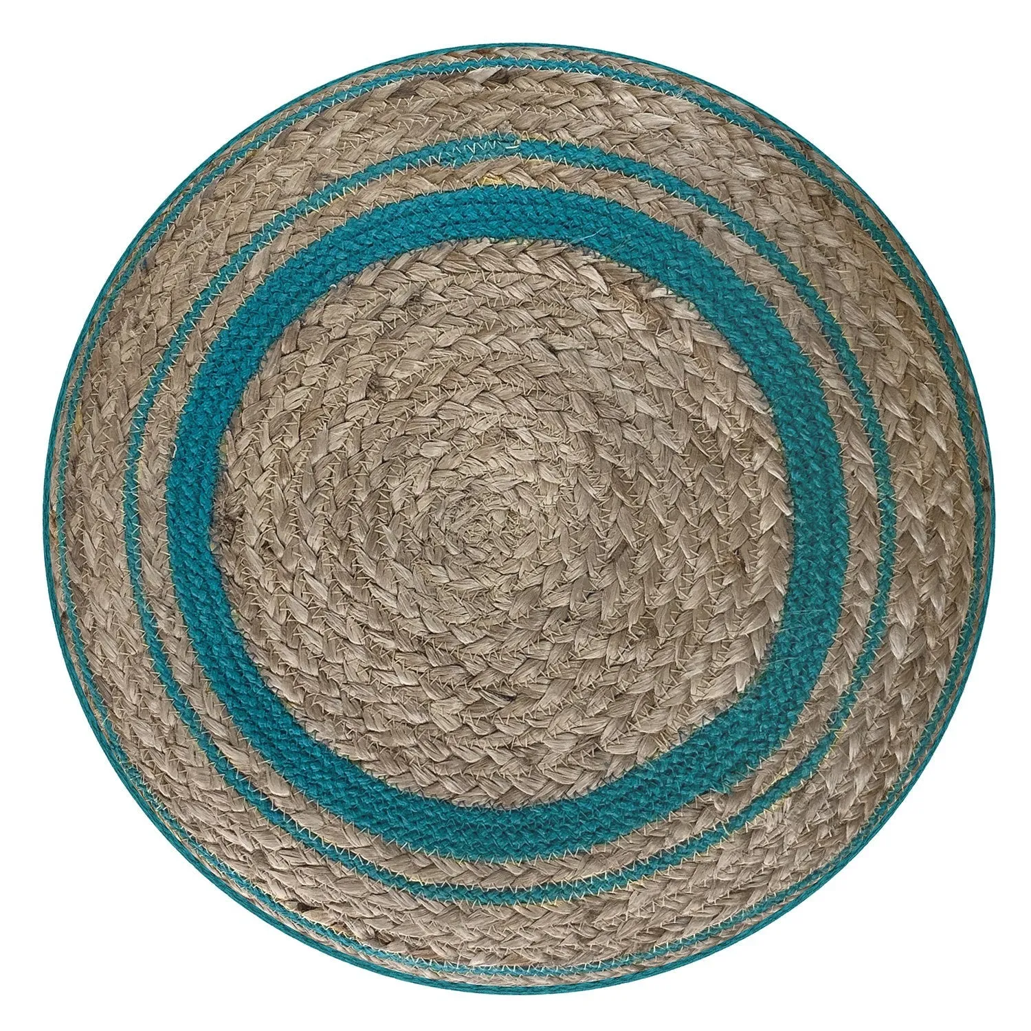 Serena Round Braided Pouf