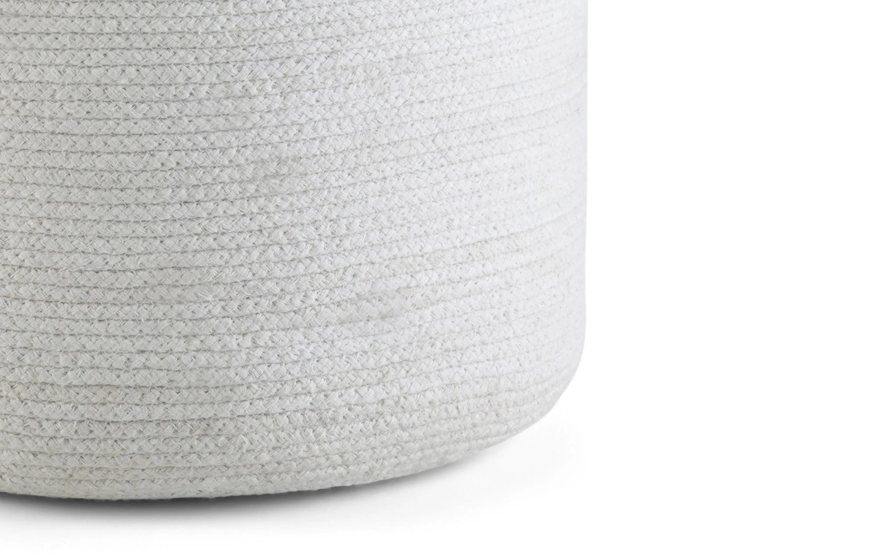 Serena Round Braided Pouf