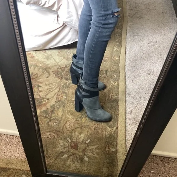 Sigerson Morrison Leather/Suede Booties.