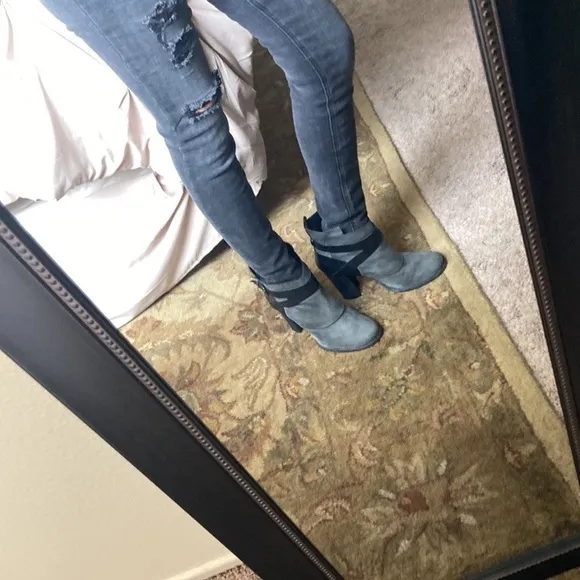 Sigerson Morrison Leather/Suede Booties.