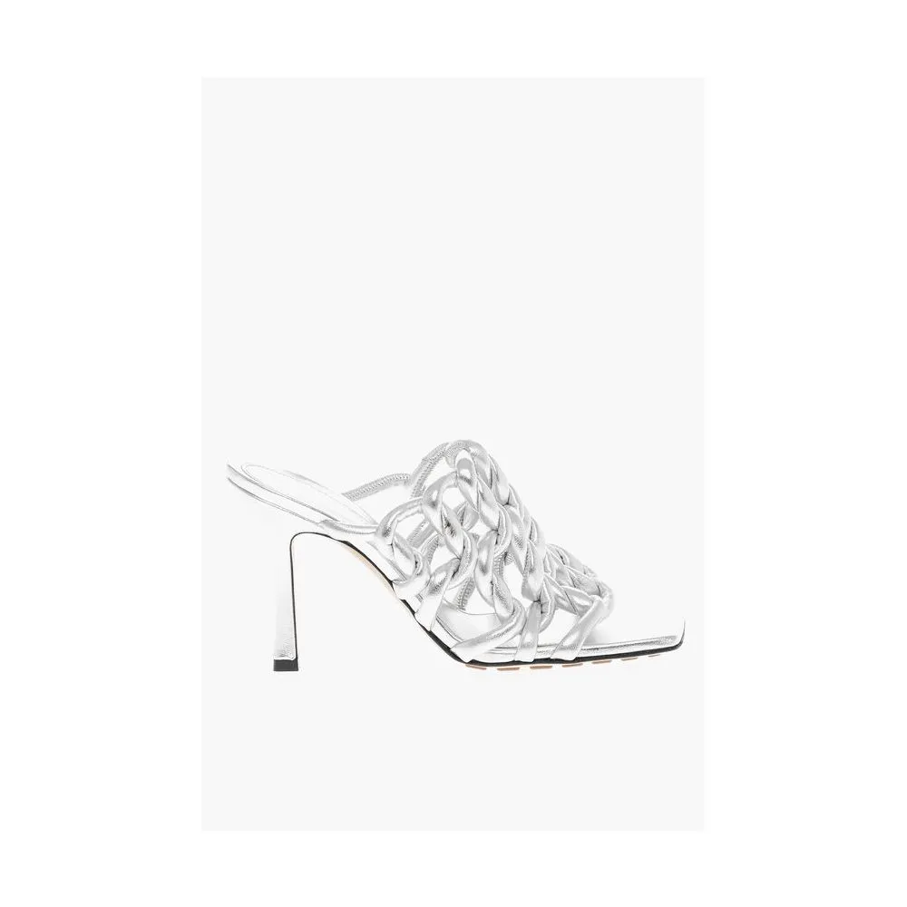 Silver Leather Sandal