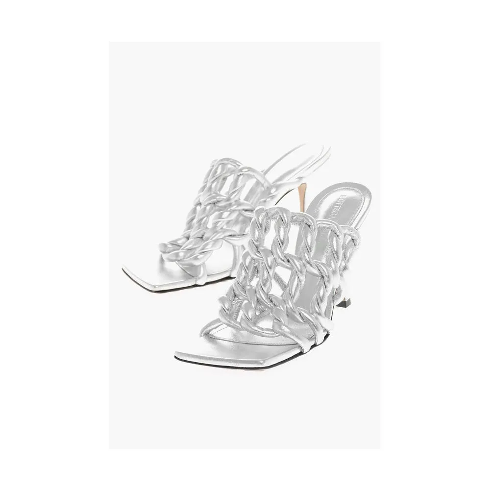 Silver Leather Sandal