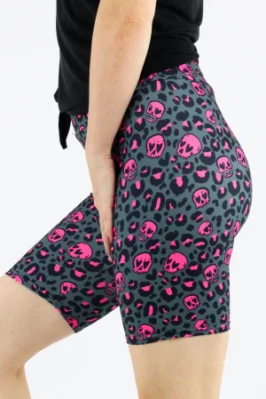 Skull Leopard - Casual Mid Shorts