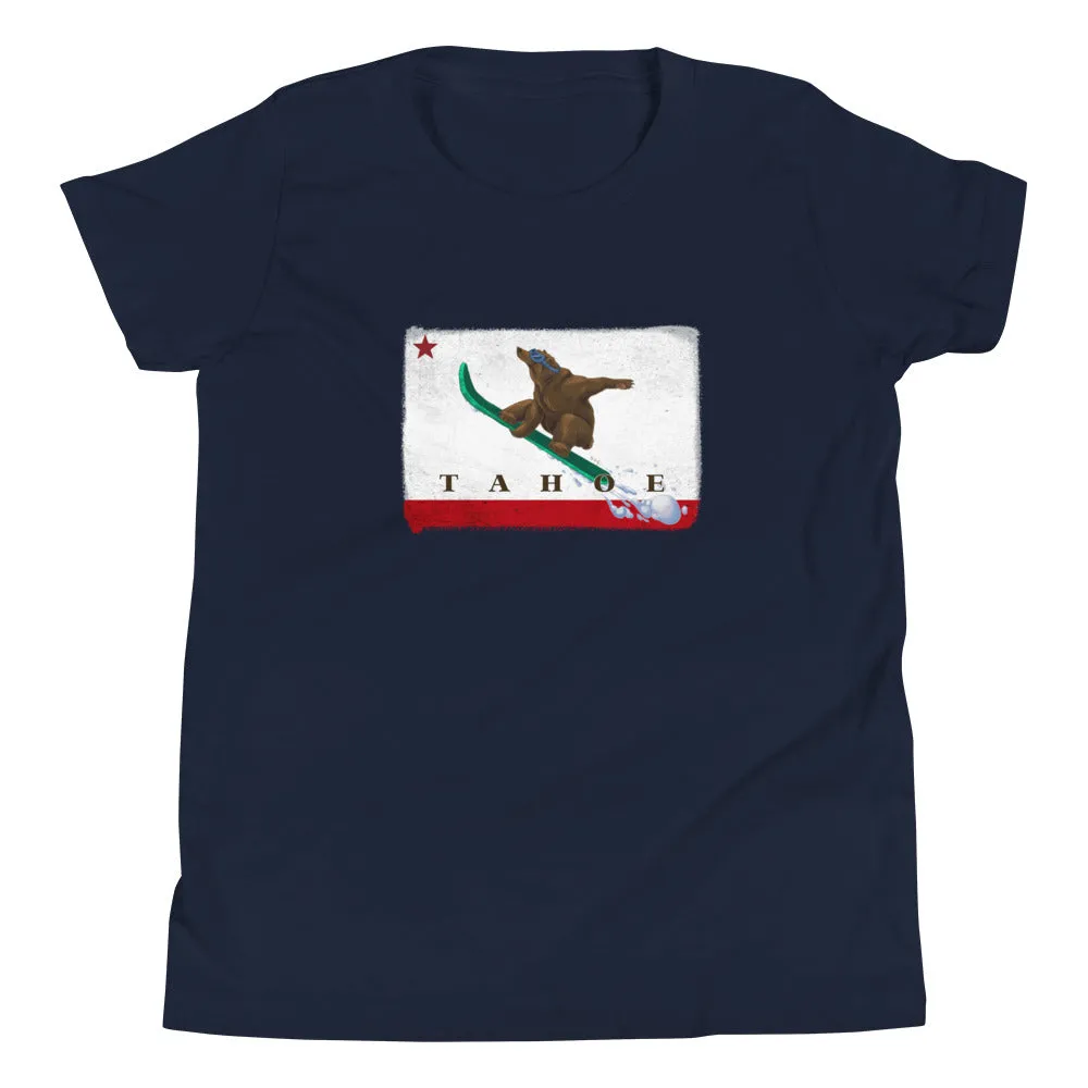 Snowboarding Grizzly Kids Size Shirt