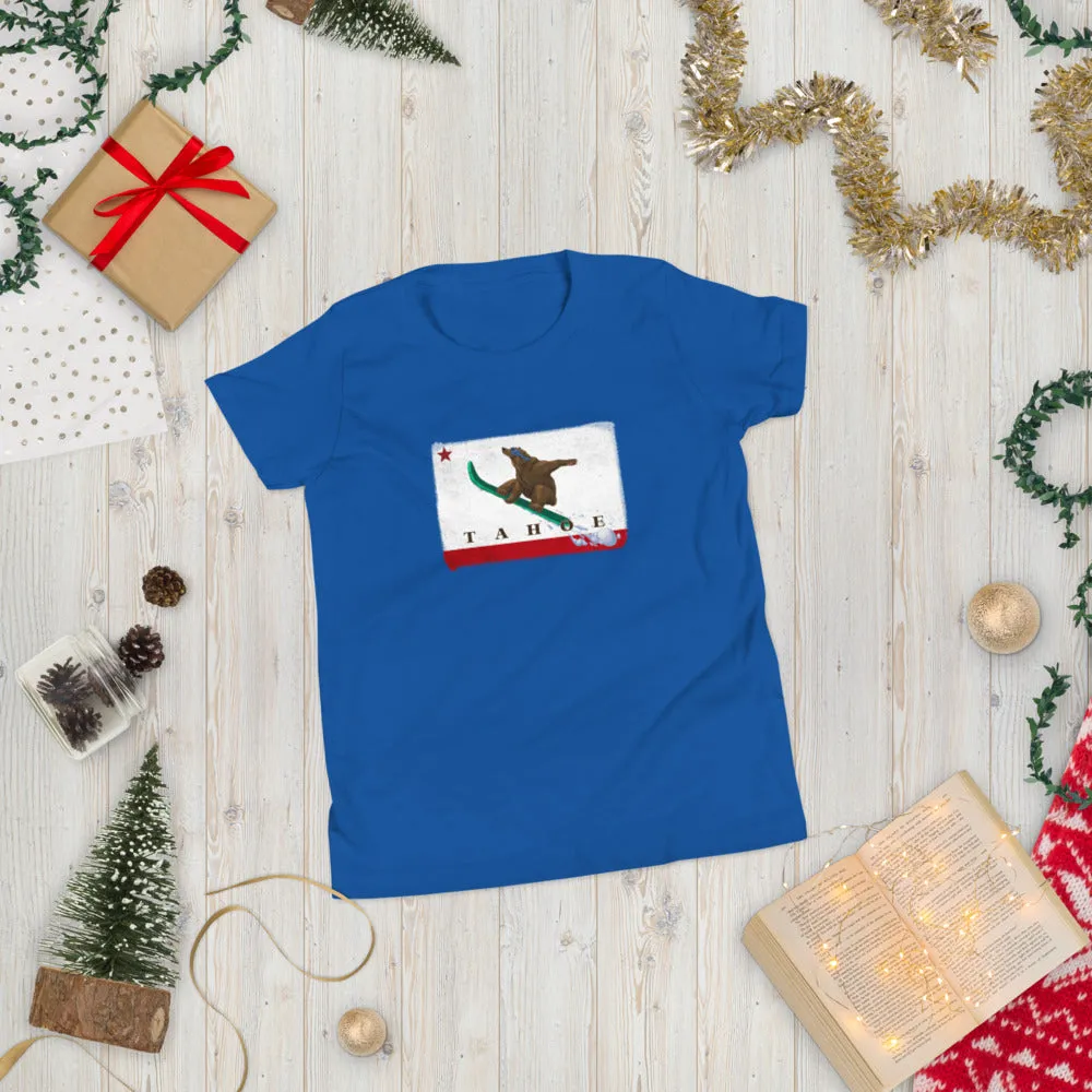 Snowboarding Grizzly Kids Size Shirt