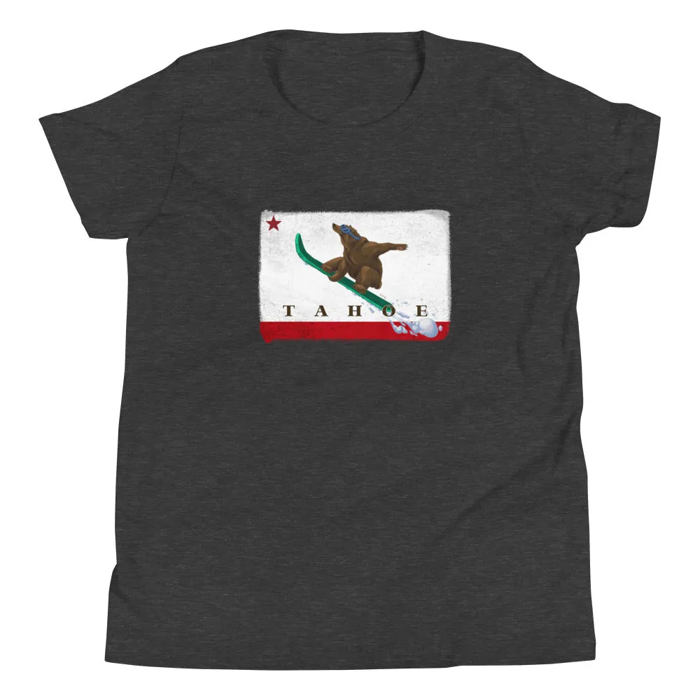 Snowboarding Grizzly Kids Size Shirt