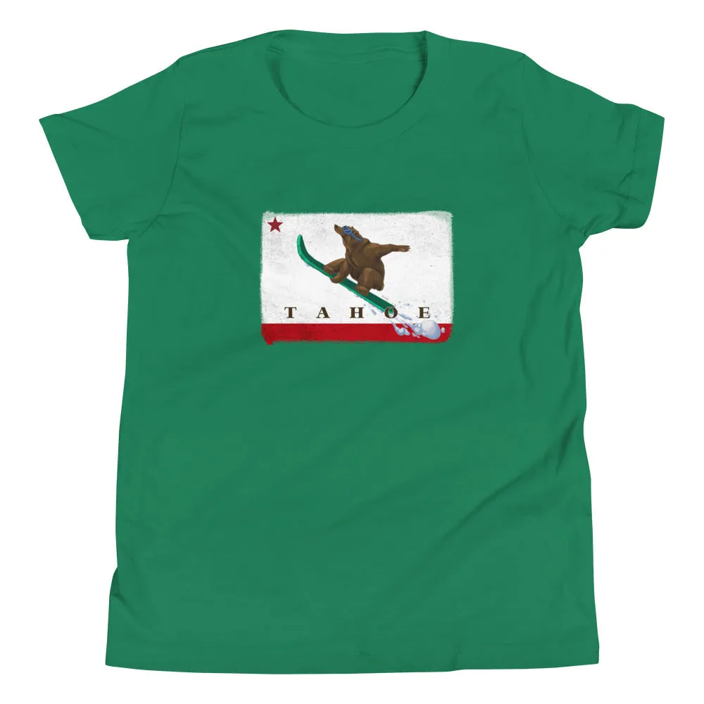 Snowboarding Grizzly Kids Size Shirt