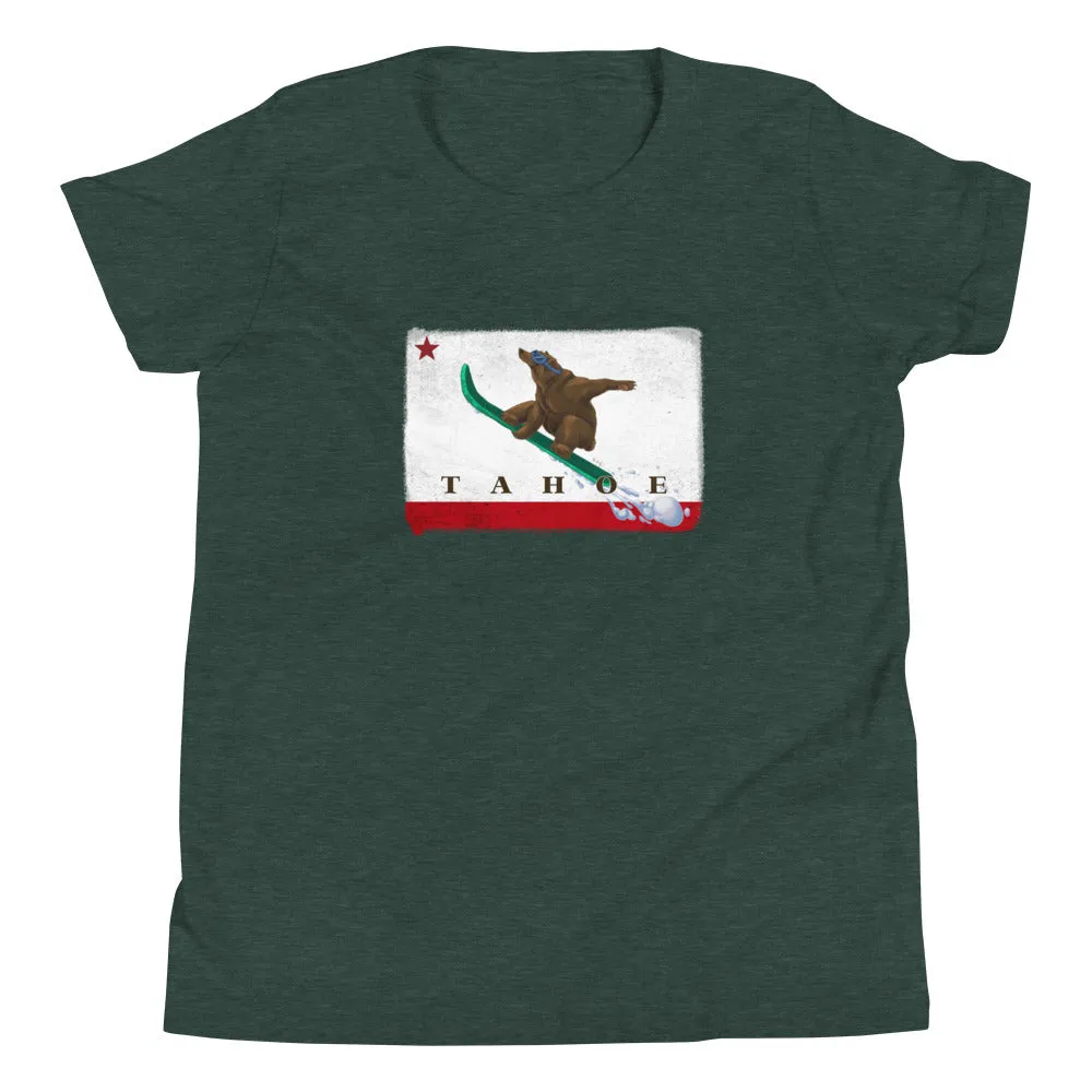 Snowboarding Grizzly Kids Size Shirt