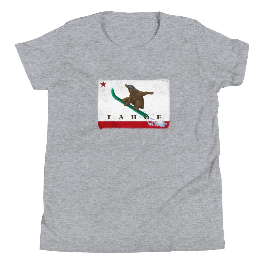 Snowboarding Grizzly Kids Size Shirt