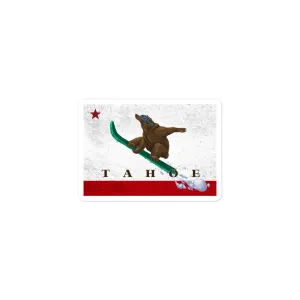 Snowboarding Grizzly Tahoe sticker