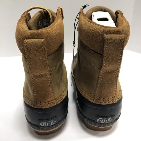 Sorel Kids’ Cheyanne II, Brown Lace-Up Winter Boots, Boys’ Size 5M.
