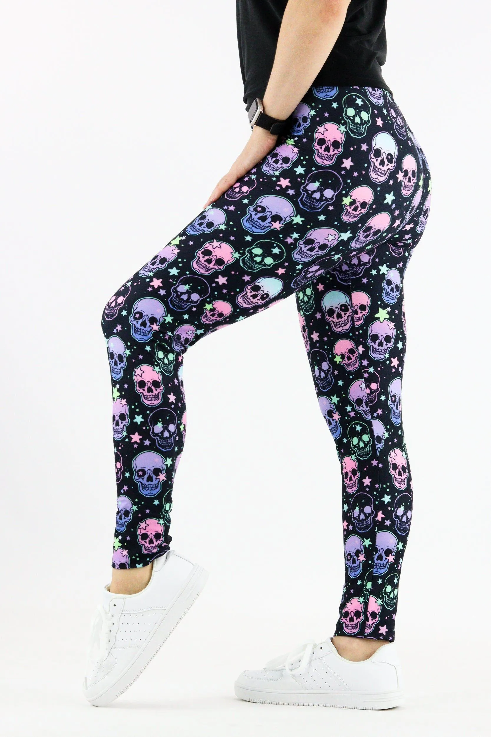 Starry Skull - Casual Full Leggings