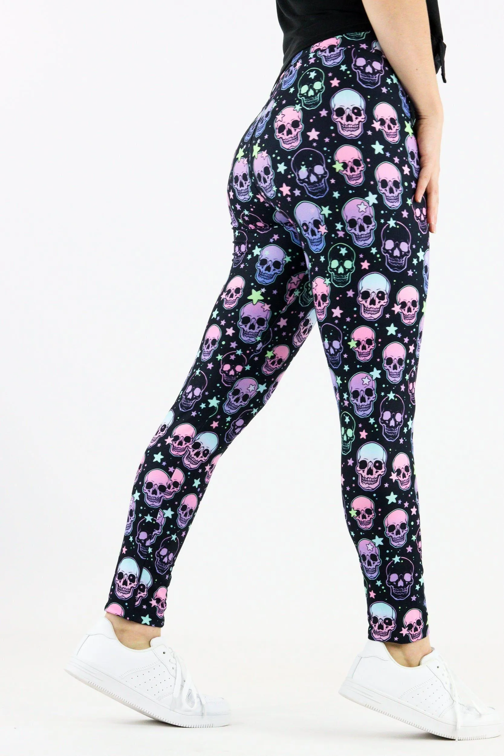 Starry Skull - Casual Full Leggings