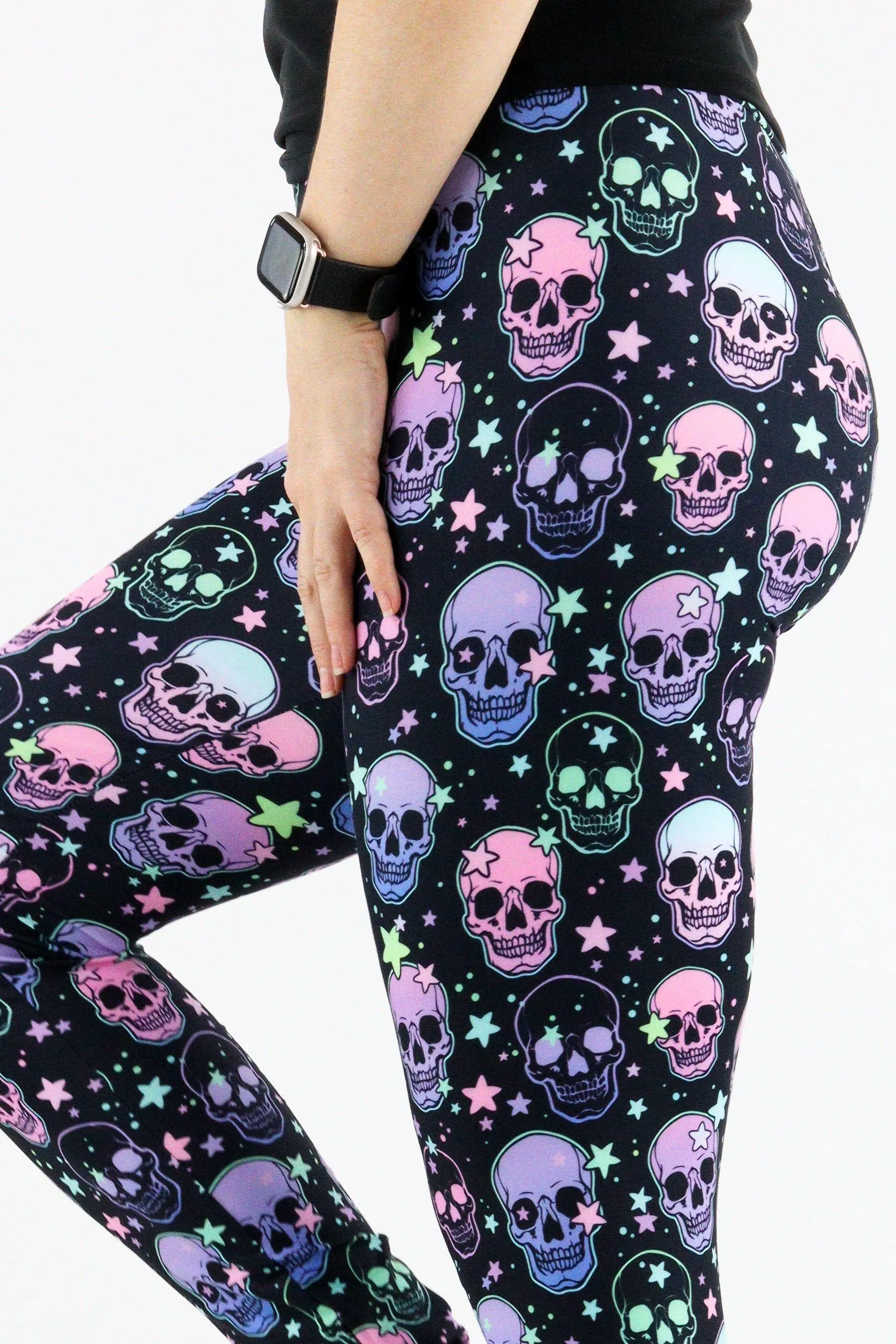 Starry Skull - Casual Full Leggings