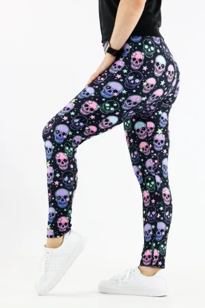 Starry Skull - Casual Full Leggings