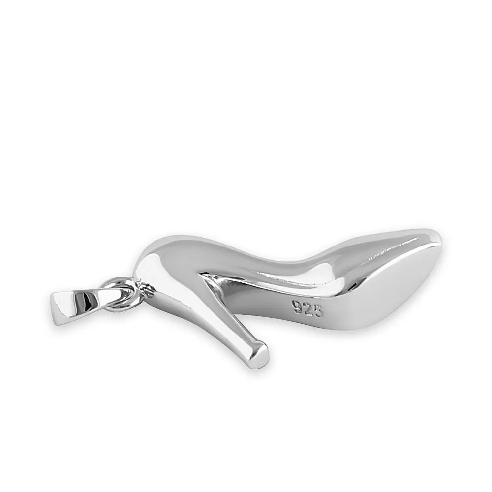 Sterling Silver High Heel Pendant