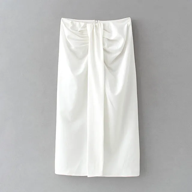 Straight Long Skirt High waist