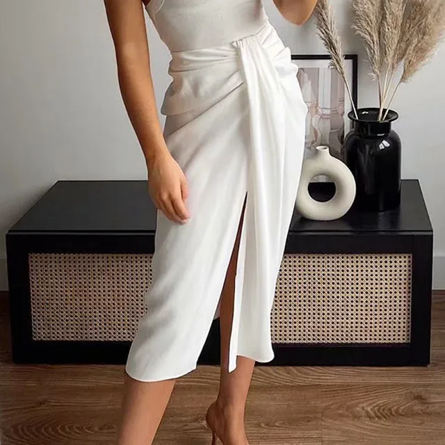 Straight Long Skirt High waist