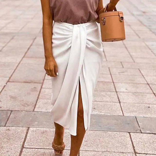 Straight Long Skirt High waist