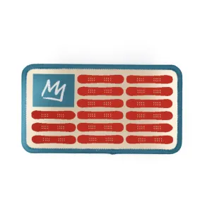 STRIPE SUNSET & SB FLAG 2PK PATCH