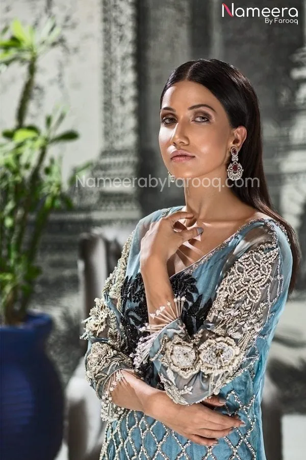 Stunning Pakistani Long Dress in Maxi Style Online #PN425